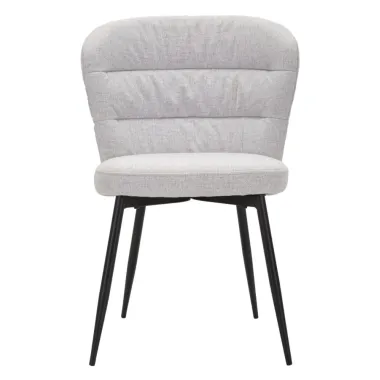 Krzesło LOSANNA Szare Zestaw 2 szt 58x60,5x85 cm